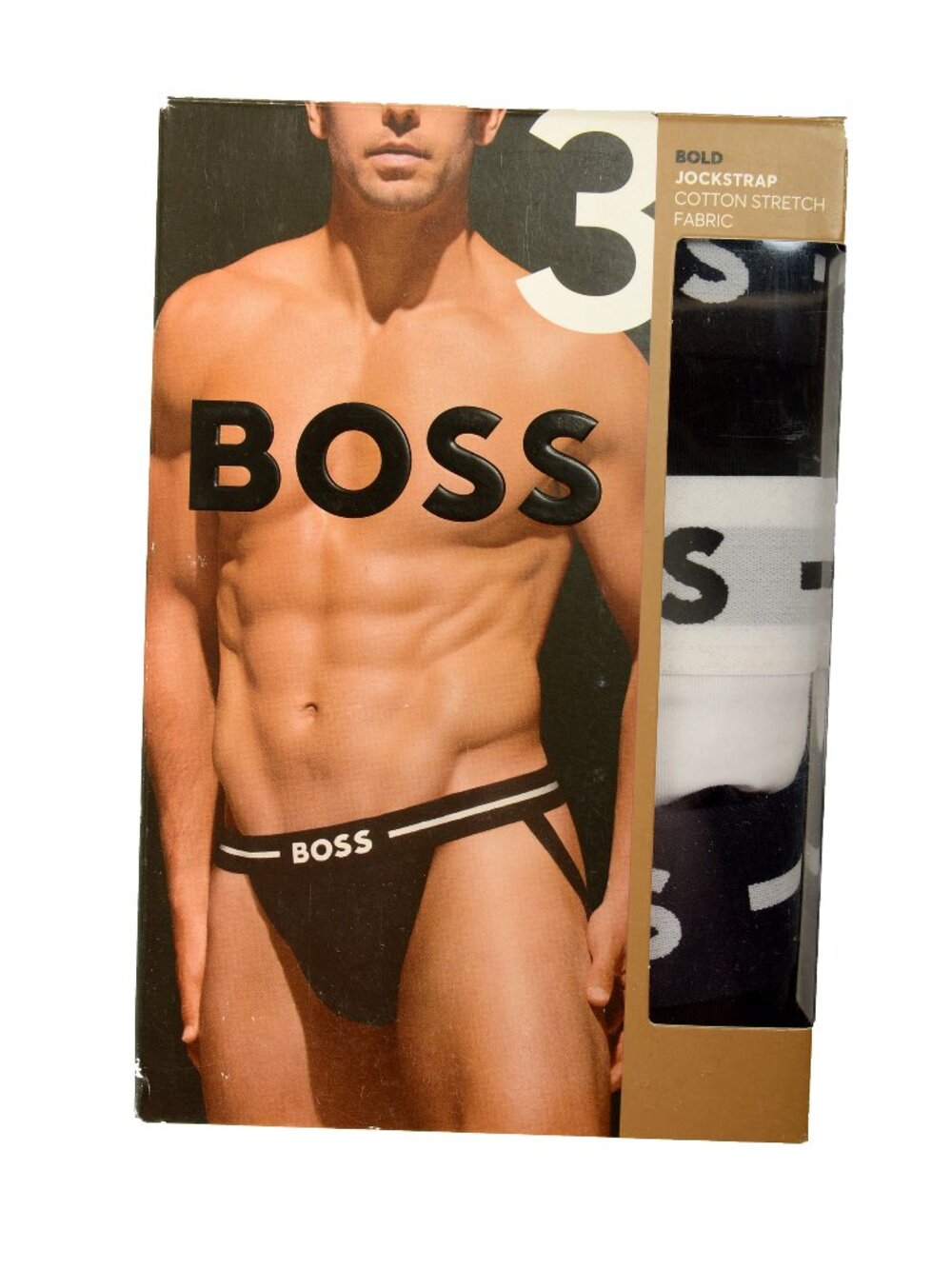 Hugo Boss Men's "Bold" Multi-Color 3 Pack Jockstrap Underwear US L IT 52